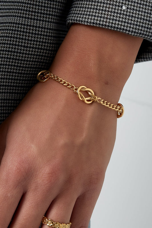 Lucky Knot Armband Edelstahl