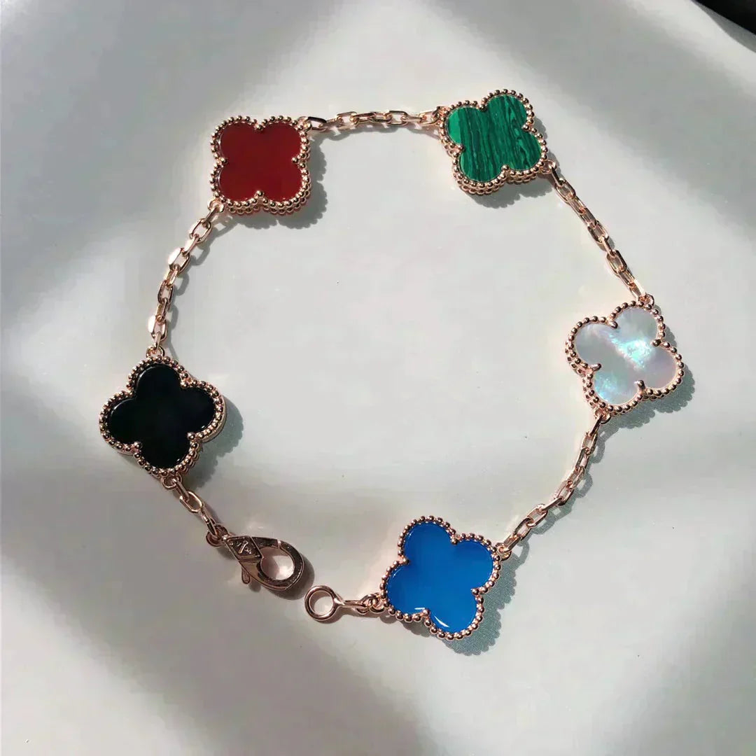 ARMBAND TRÈFLE | MEHRFARBIG – GOLD