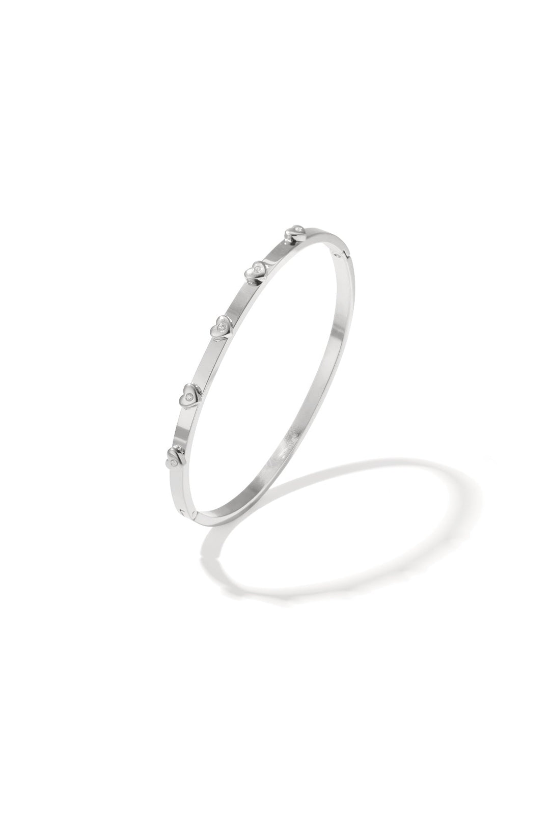 Armreif Armband Herzen Edelstahl
