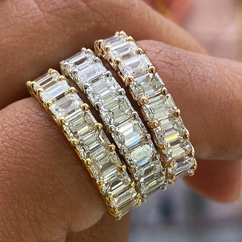 DIAMANT-RING CARRÉ | ROSÉGOLD