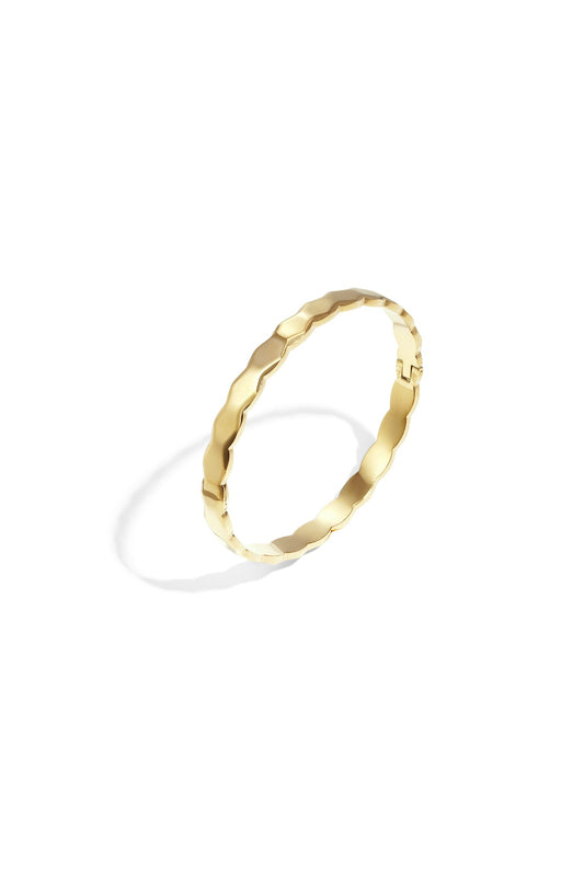 Stainless Steel Wave Bangle