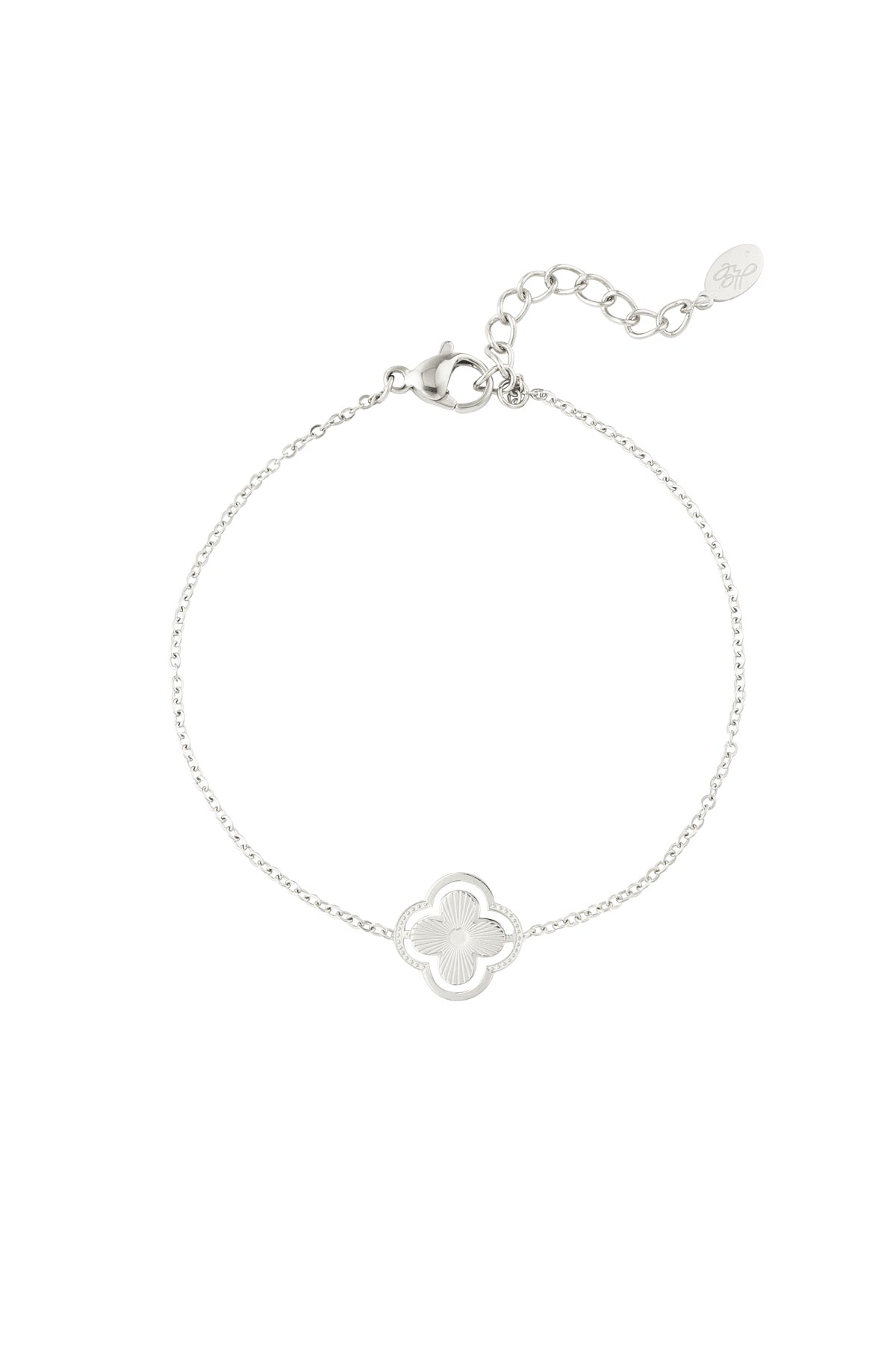 Kleeblatt-Armband aus Edelstahl