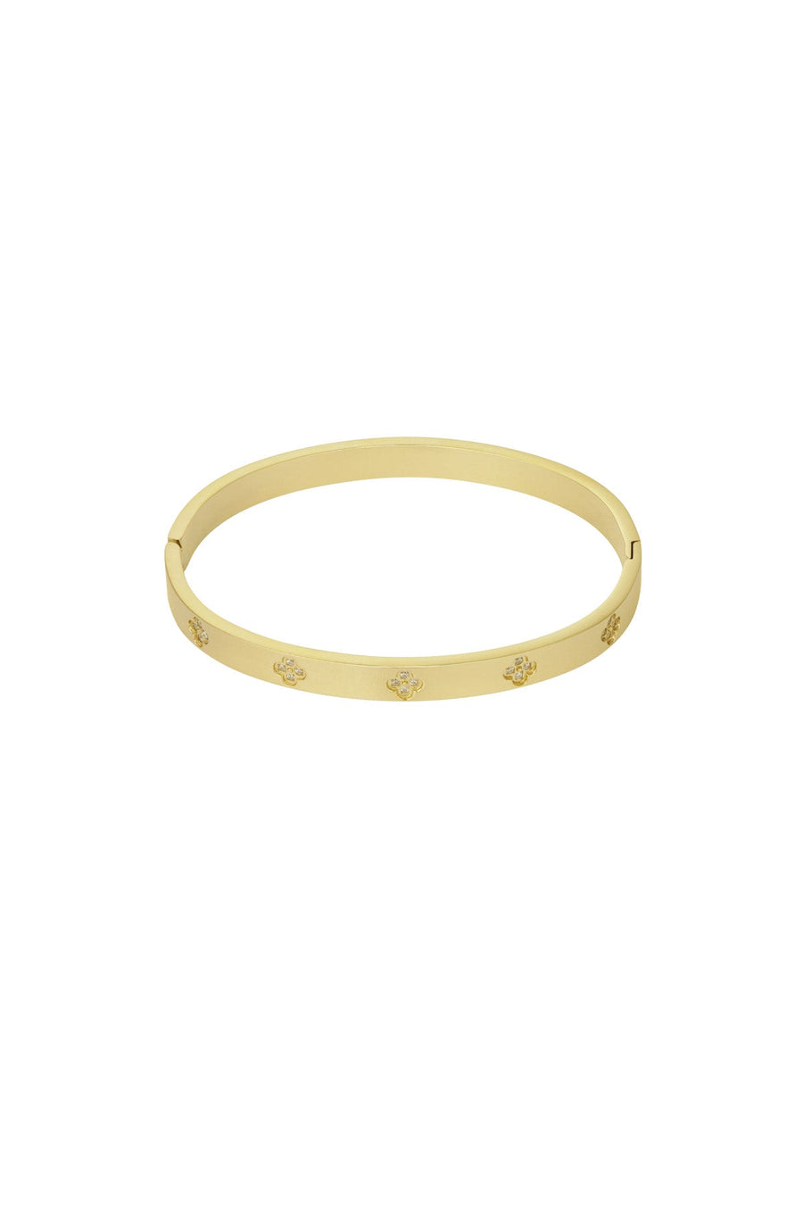 Kleeblatt Armband Sparkle Edelstahl