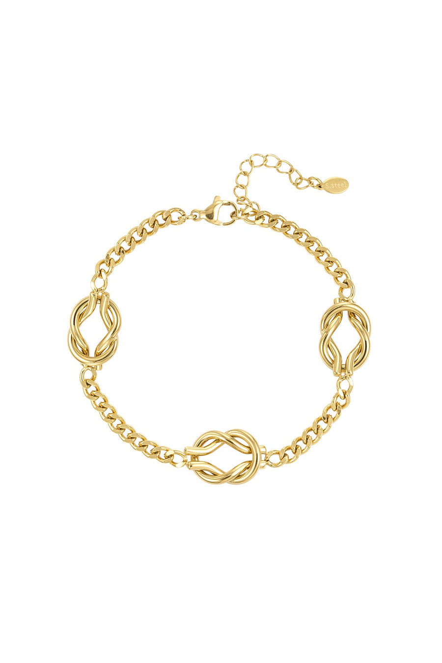 Lucky Knot Armband Edelstahl
