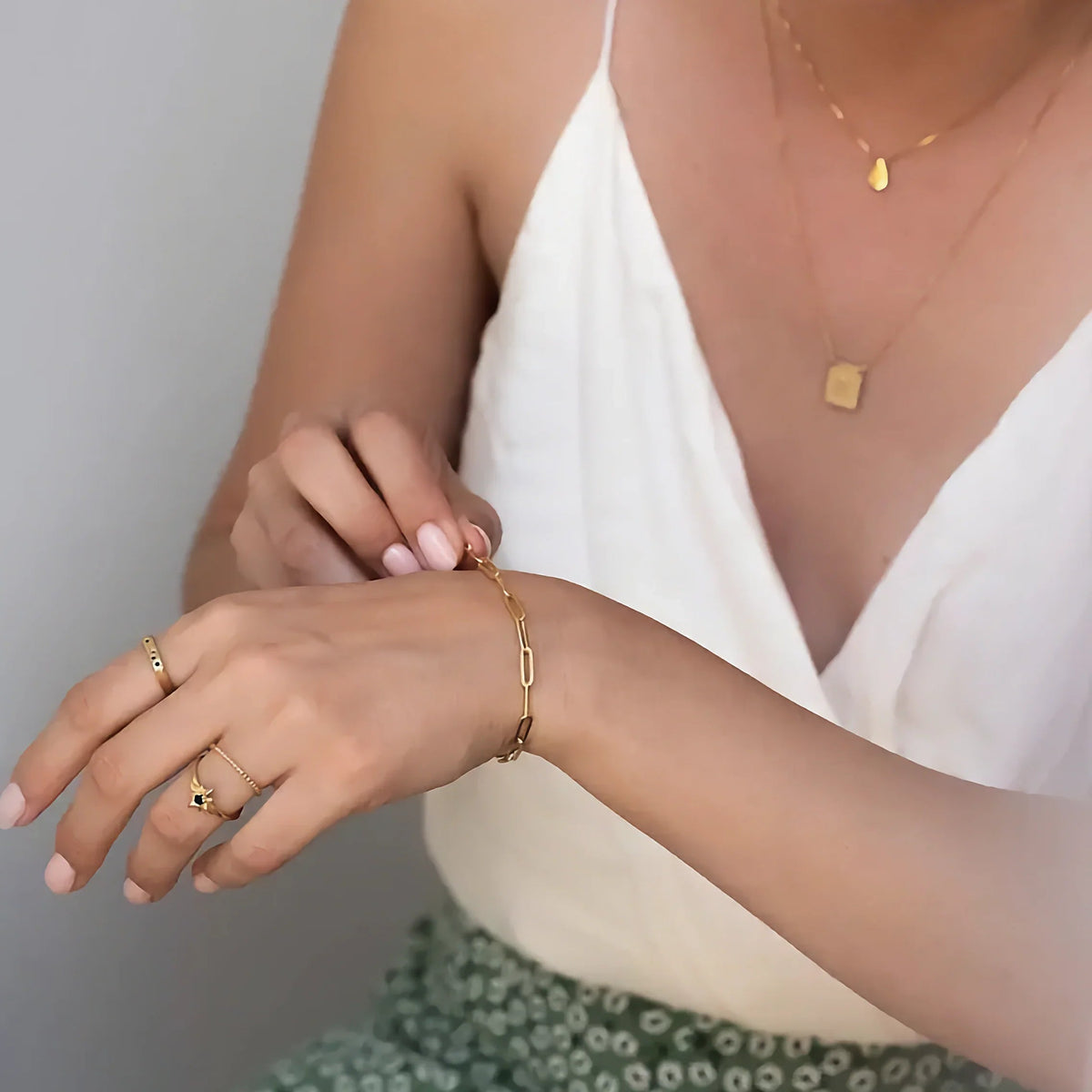 Eloise Paperclip Armband