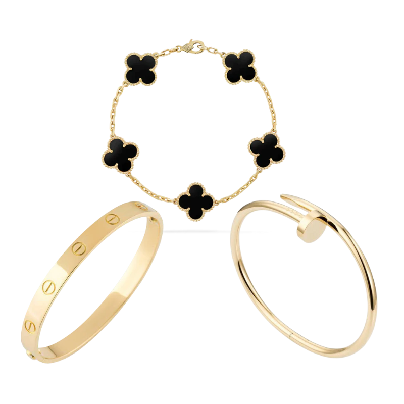 ESSENTIEL TRIO SET | GOLD - SCHWARZ