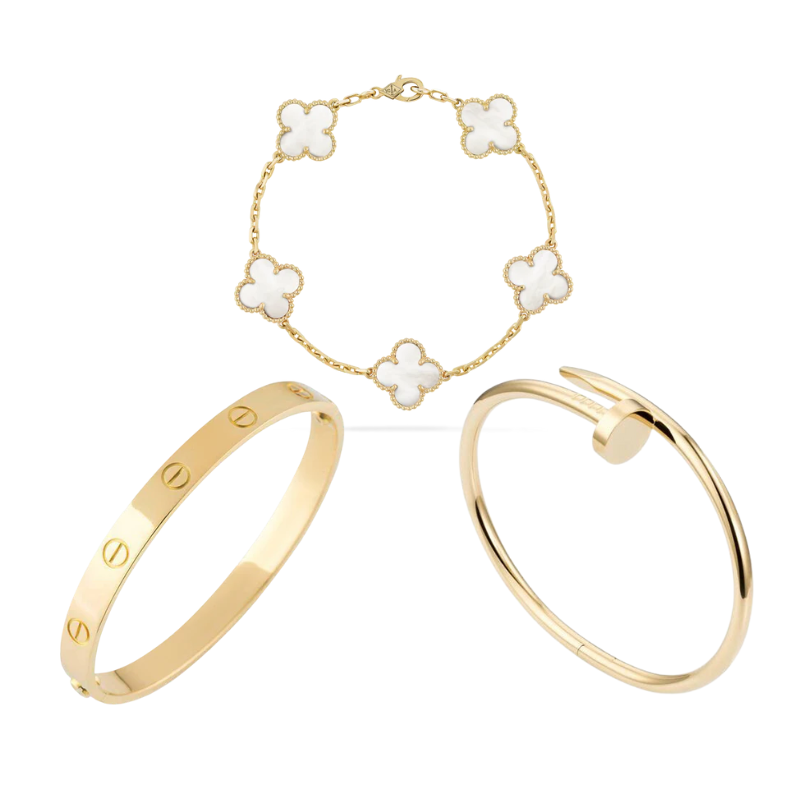 ESSENTIEL TRIO SET | GOLD - WEISS