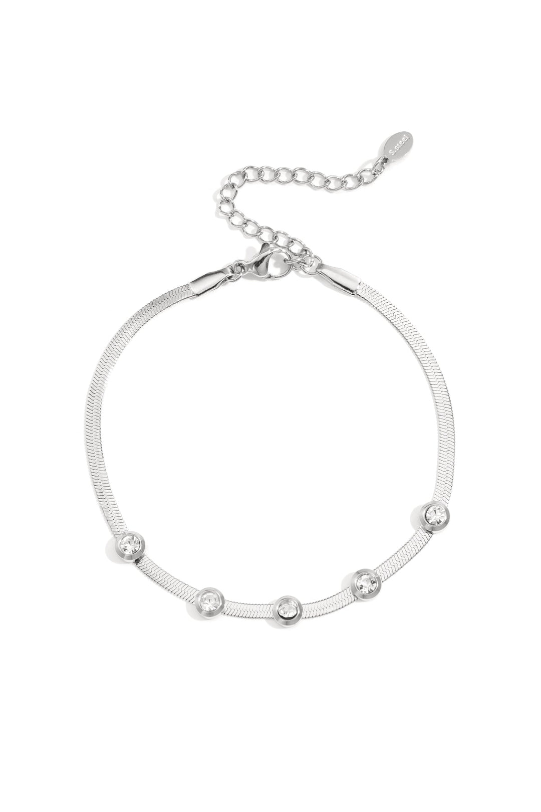 Schlangenarmband Sparkle Edelstahl