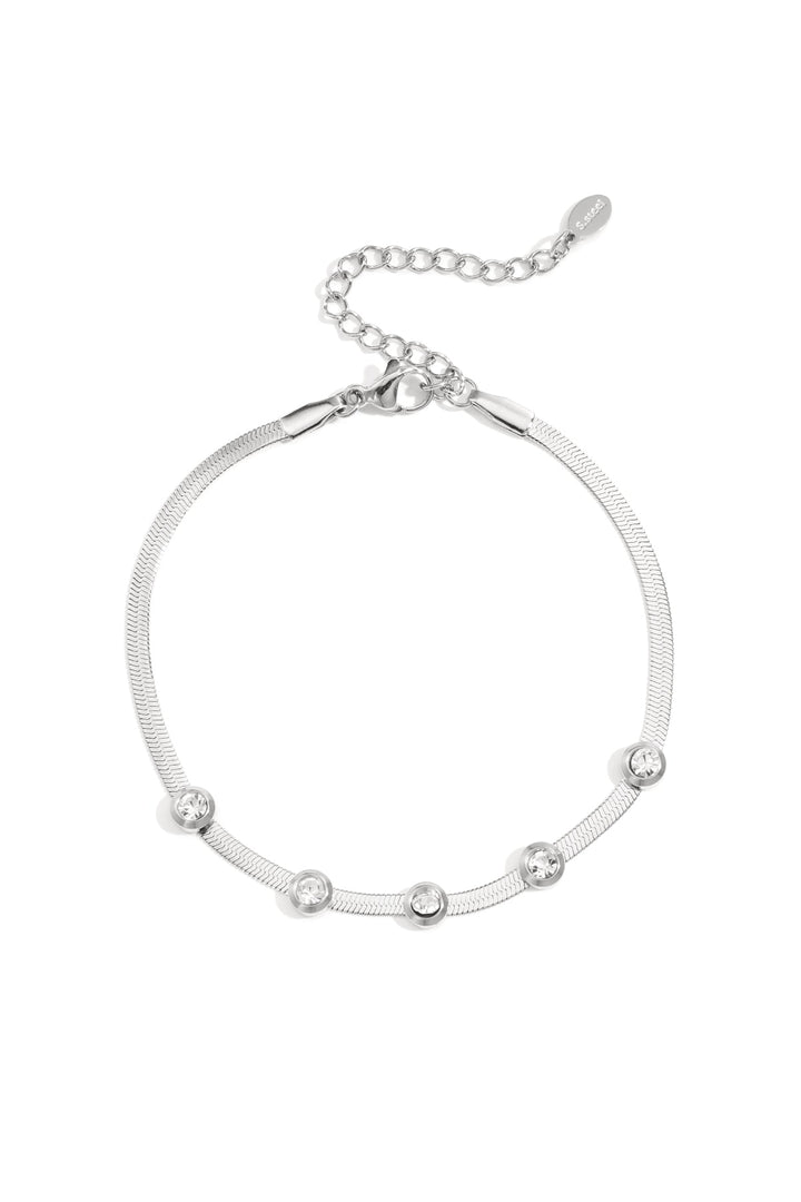 Schlangenarmband Sparkle Edelstahl