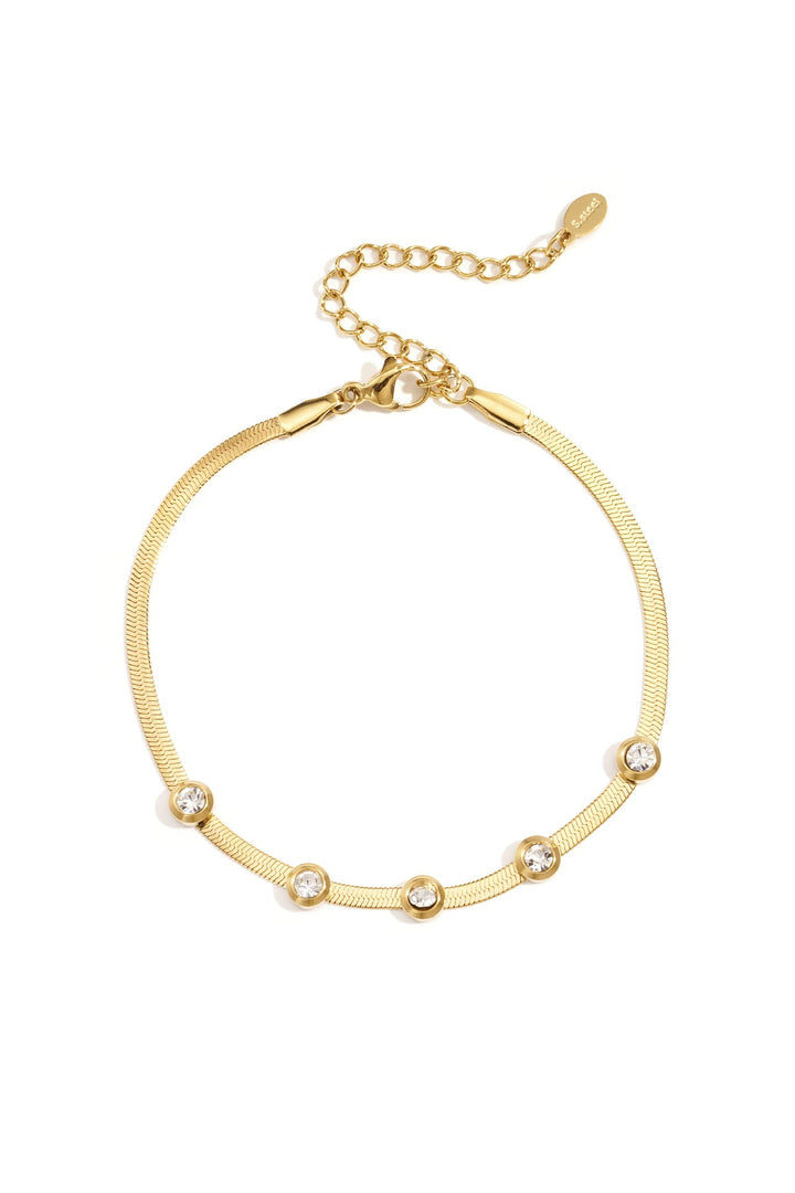 Schlangenarmband Sparkle Edelstahl