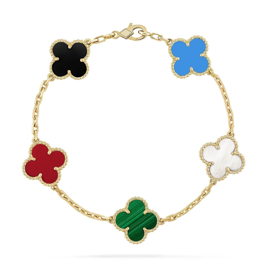 ARMBAND TRÈFLE | MEHRFARBIG – GOLD