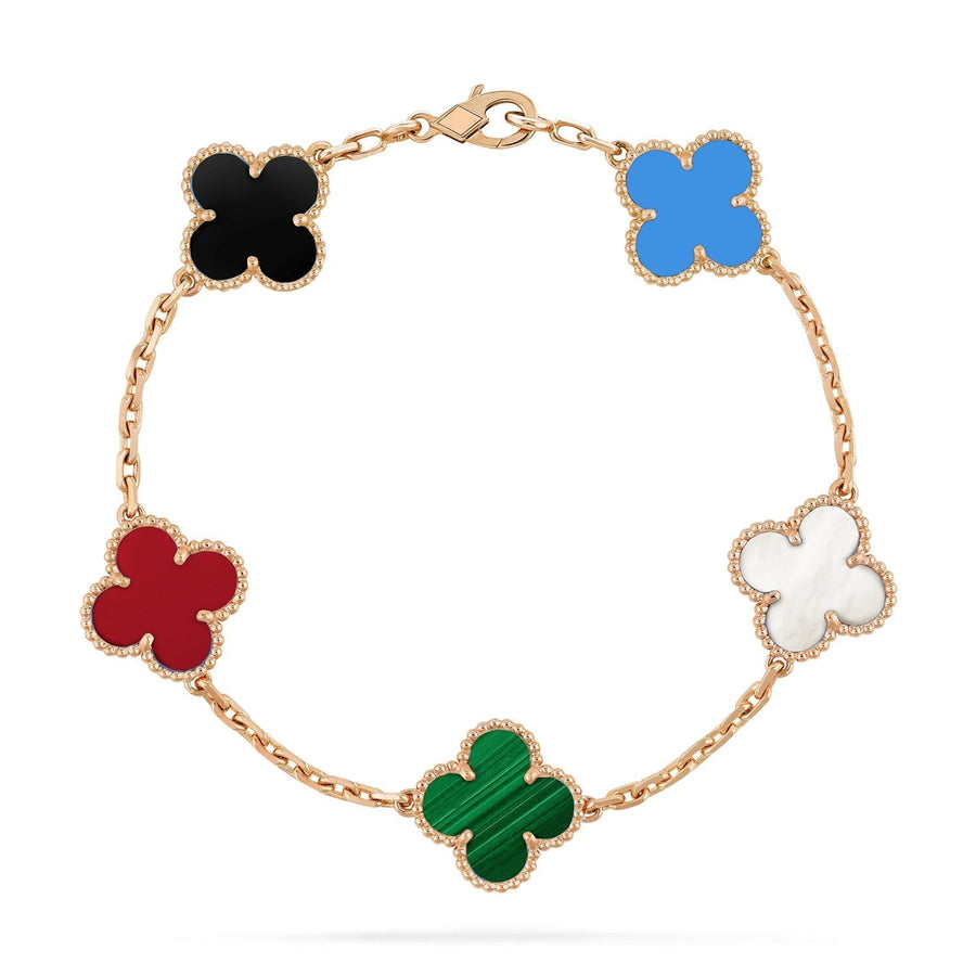 ARMBAND TRÈFLE | MEHRFARBIG – GOLD
