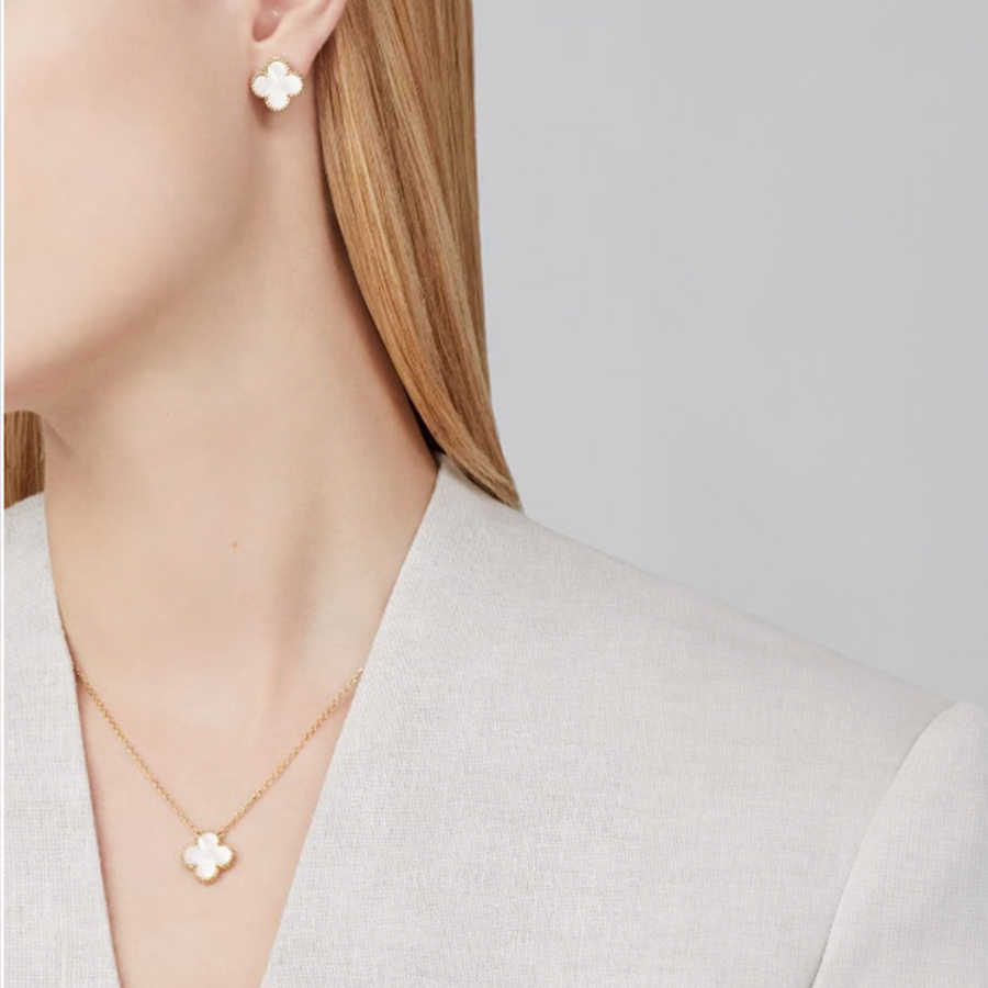 TRÈFLE CLARA SET | WEISS – GOLD