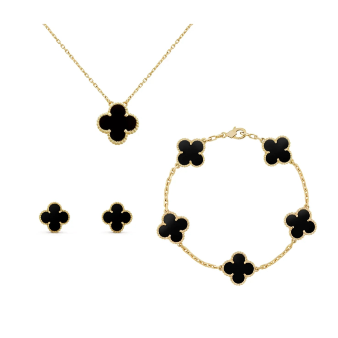 TRÈFLE CLARA SET | WEISS – GOLD