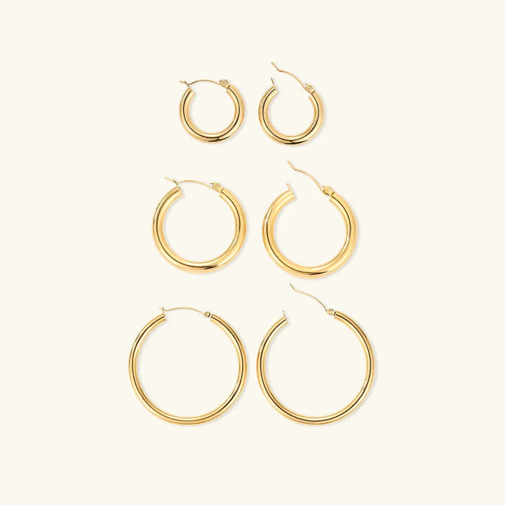 Auffällige runde Creolen