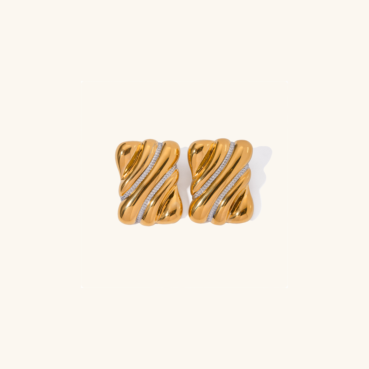 Pippa Two Tone Earrings