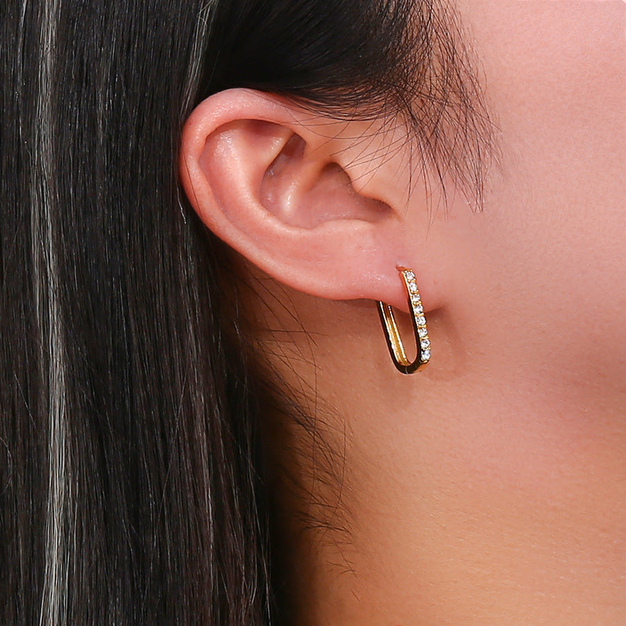 Maya Gold Hoop Ohrringe