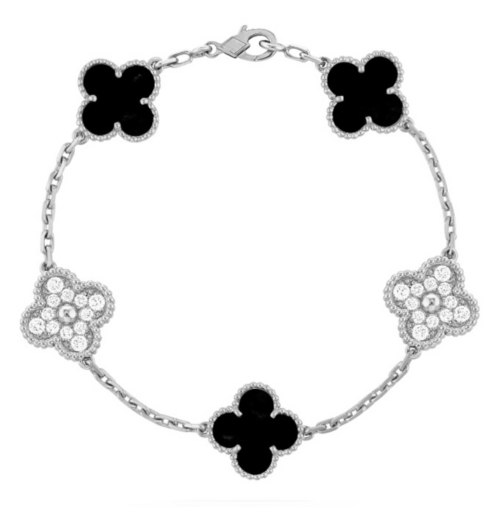 KLEE-ARMBAND DELUXE | SILBER & SCHWARZ