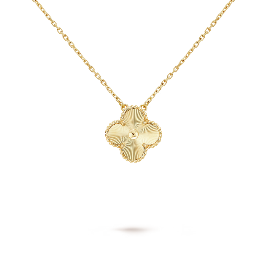 KLEEBLATT HALSKETTE | GOLD