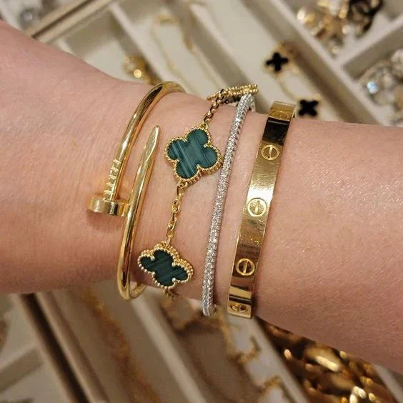 ARMBAND TRÈFLE | GRÜN – GOLD