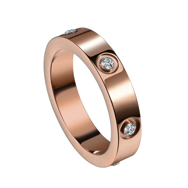 RING AMOUR GLANZ | ROSÉGOLD